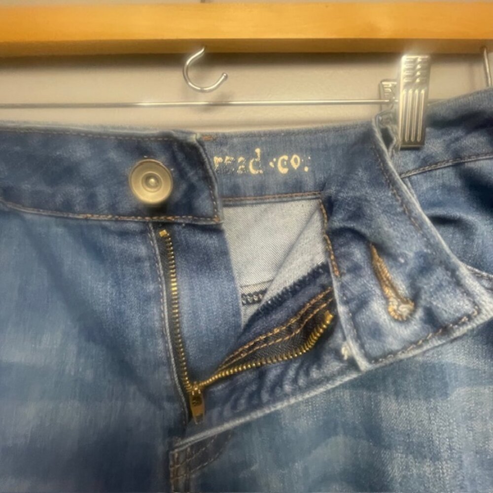 Indigo Thread Boho Patchwork W/Frayed Raw Hem Wom… - image 3